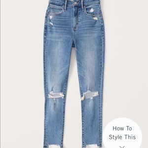 Abercrombie curve love high rise skinny jeans